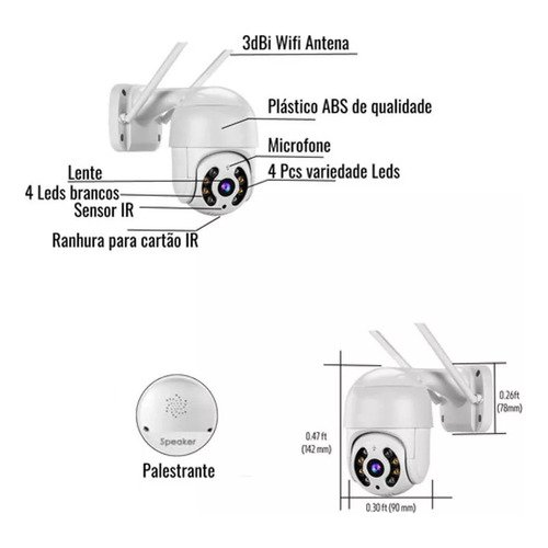 CAMERA WIFI SMART CAMERA A8 APP - Imagem 5