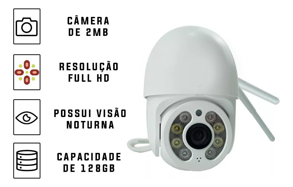 CAMERA WIFI SMART CAMERA A8 APP - Imagem 10